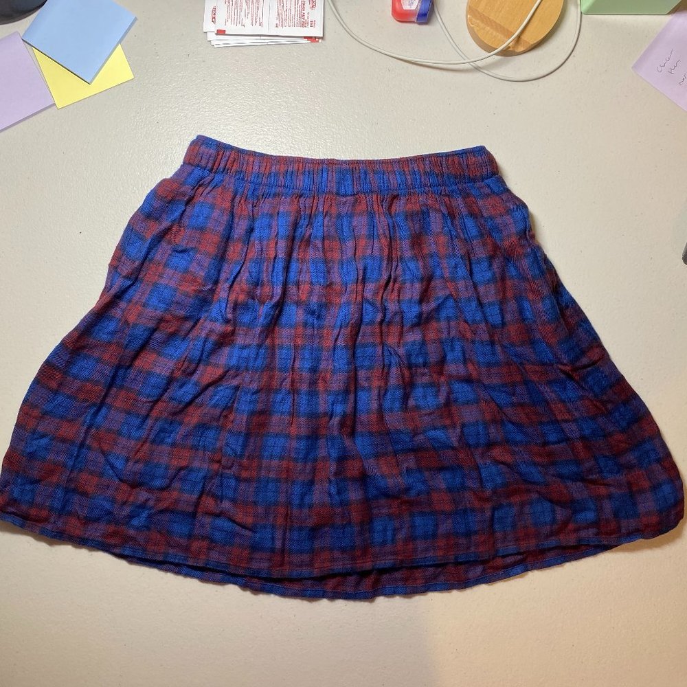Abercrombie & Fitch Plaid Skirt w Pockets